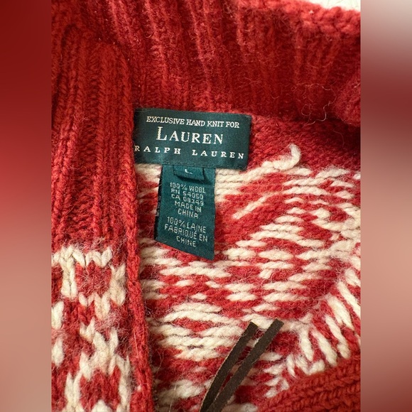 Ralph Lauren HandKnit sweater size Large